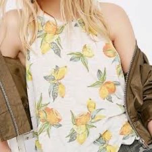 We the Free lemon print tank